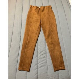 LOFT | Faux Suede Leggings in Fresh Pumpernickel | Small